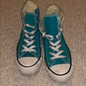 Converse women’s 8 teal blue